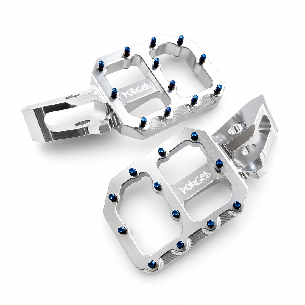 Sur-Ron Ultra Bee Super-Wide Footpegs | CNC E-Moto Foot Pegs